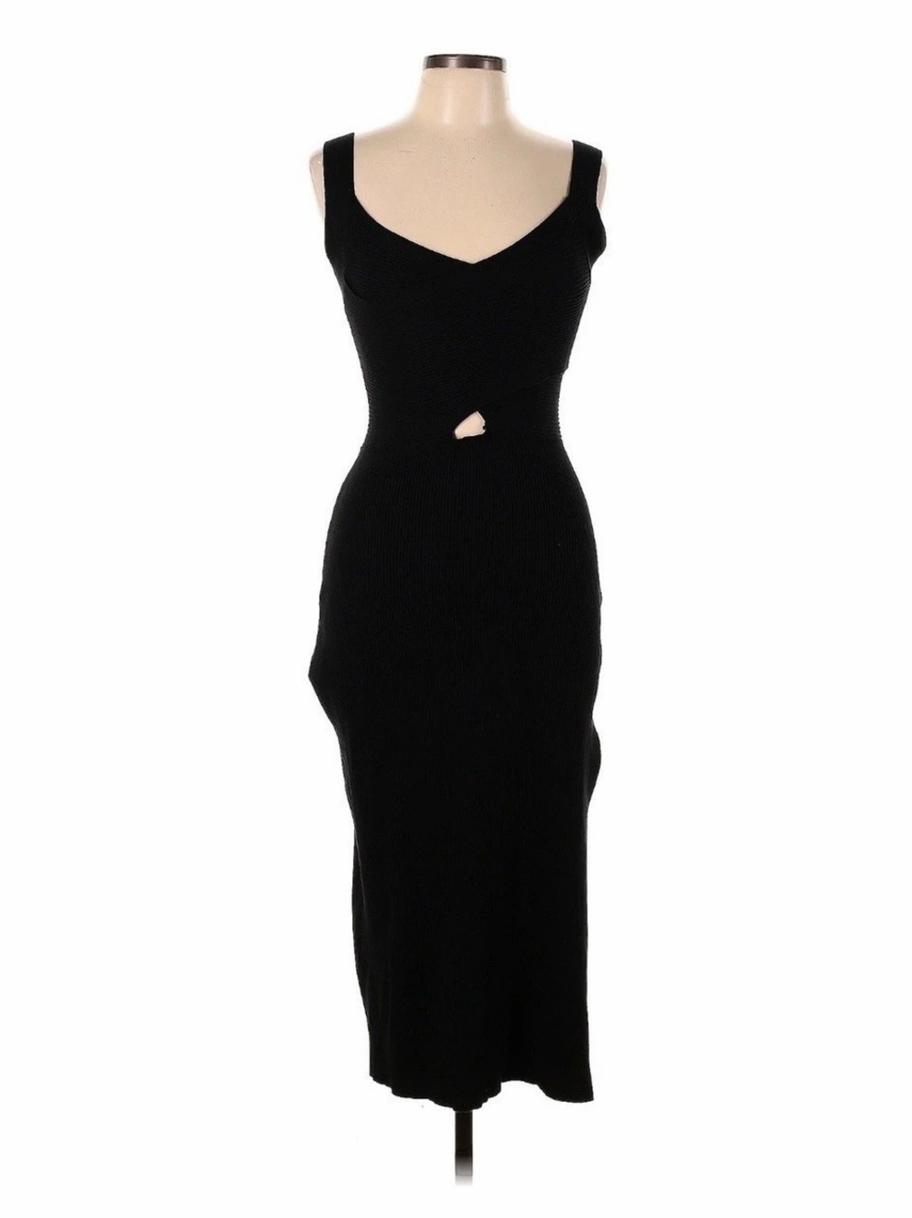 Black Midi Dress Size Large Like New